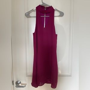 Lulus keyhole magenta dress like new